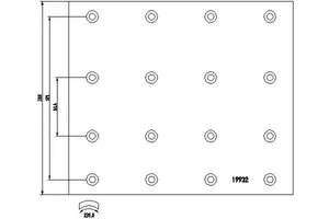 Bromsbelägg, sats, trumbroms TEXTAR 1993201