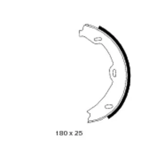 Handbromsbackar TEXTAR 91058900