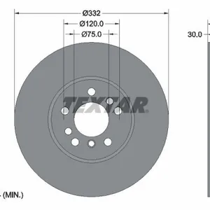 Bromsskiva TEXTAR 92107200