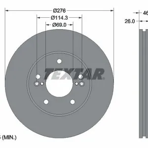 Bromsskiva TEXTAR 92173203
