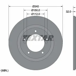Bromsskiva TEXTAR 92204603