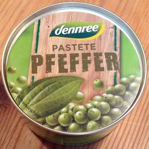Pfeffer-Pastete, Pflanzlicher Brotaufstrich mit grünem Pfeffer
