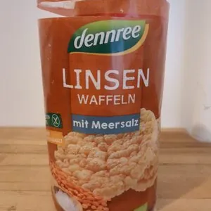 Linsen Waffeln mit Meersalz