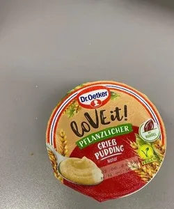 Pflanzlicher Grießpudding