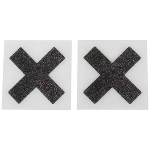 Nipple Sticker Cross Black