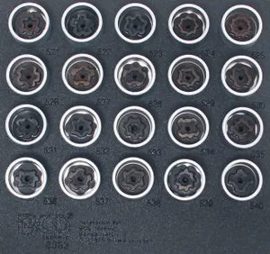 Verkstadsvagninlägg 1/6: Fälglås-Verktyg-sats för VAG | 20 delar