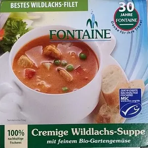Cremige Wildlachs-Suppe