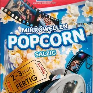 Mikrowellen Popcorn Salzig