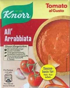 Tomato al Gusto All' Arrabbiata Soße