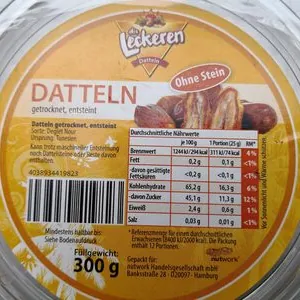 Datteln, getrocknet, entsteint