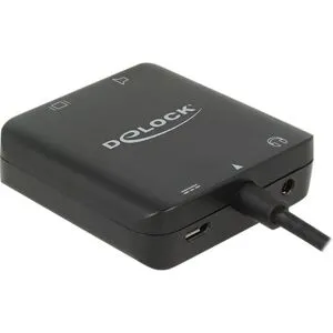 Delock 4K compact - HDMI-ljudsignalsextraktor - svart