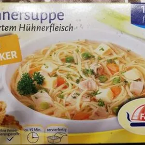 Hühnersuppe mit zartem Hühnerfleisch