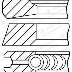 Kolvringsats GOETZE ENGINE 08-127900-00