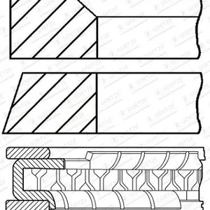 Kolvringsats GOETZE ENGINE 08-785508-00