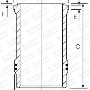 Cylinderfoder GOETZE ENGINE 15-480090-00