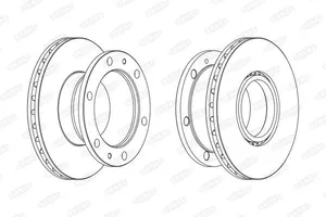 Bromsskiva BERAL BCR322A