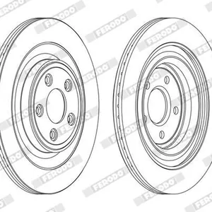 Bromsskiva FERODO DDF1703C