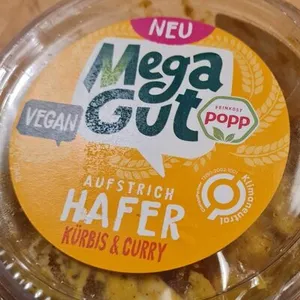 Aufstrich Vegan Hafer Kürbis Curry Feinkost Popp