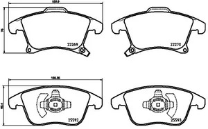Bromsbelägg VAICO V25-1776