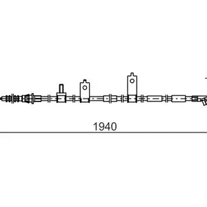 Handbromsvajer BOSCH 1 987 482 853