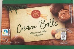 Cream-Balls Milk chocolate filled with praline
