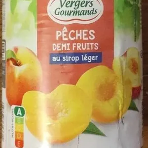Pêche Demi-fruits au sirop léger