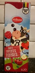 Boisson lactée goût fruits rouges