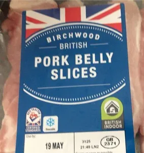 Pork belly slices