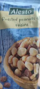 Pörkölt földimogyoró és mazsola