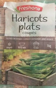 Haricots plats coupés