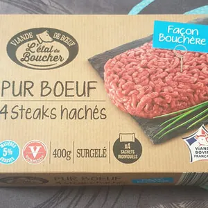 4 steaks hachés pur bœuf