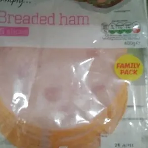 Breaded ham