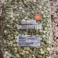 Groene spliterwten
