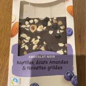Tablette chocolat noir Myrtille
