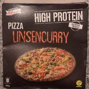 Pizza Linsen Curry High Protein