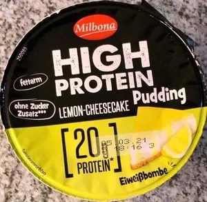 High Protein Pudding Lemon-Cheesecake