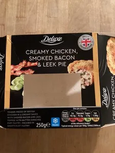 Deluxe Chicken, Smoked Bacon And Leek Pie