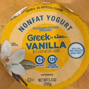 Greek vanilla yogurt