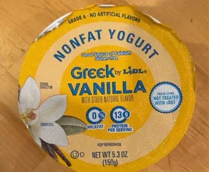 Greek vanilla yogurt