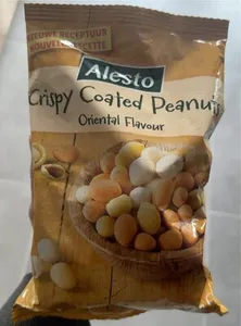 Crispy coated peanuts
