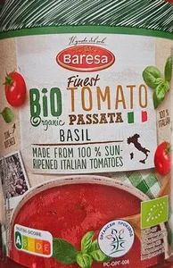 Био пасирани домати с босилек