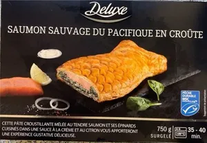 Saumon sauvage du pacifique en croute