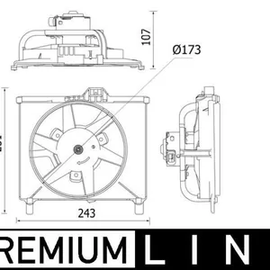 Kylfläkt MAHLE CFF 541 000P