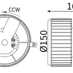 Kupéfläkt MAHLE AB 450 000S