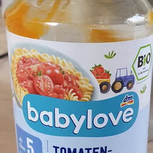 Babylove Tomaten-Gemüse mit Nudeln