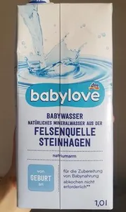 Babywasser felsenquelle steinhagen