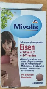 Nahrungsergänzungsmittel Eisen + Vitamin C + B-Vitamine