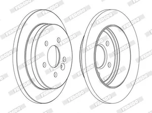 Bromsskiva FERODO DDF1037C