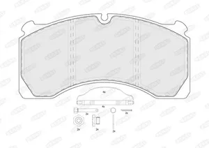Bromsbelägg BERAL BCV29124TK