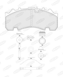 Bromsbelägg BERAL BCV29263TK